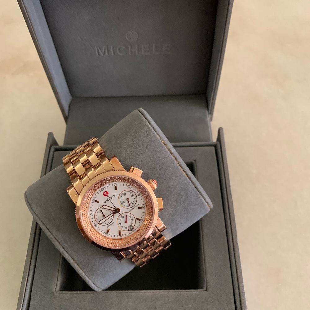 Michele Rose Gold Women's Watch